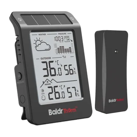 BALDRTHERM B0596WT2H2P-V1 Solar-Powered Weather Station (Black)